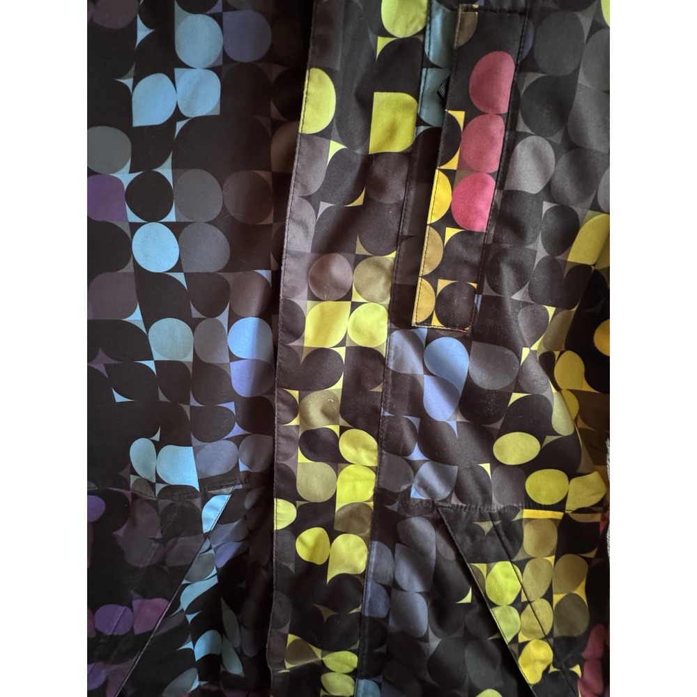 Burton Dry Ride Colorful Geometric Dot Snowboard Ski Hooded Jacket Women's XS - Picture 5 of 12